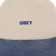 Obey 2 Tone Bold 6 Panel Strapback Hat - unbleached multi - front detail