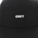 Obey Bold Nylon Camp 5-Panel Hat - black - front detail