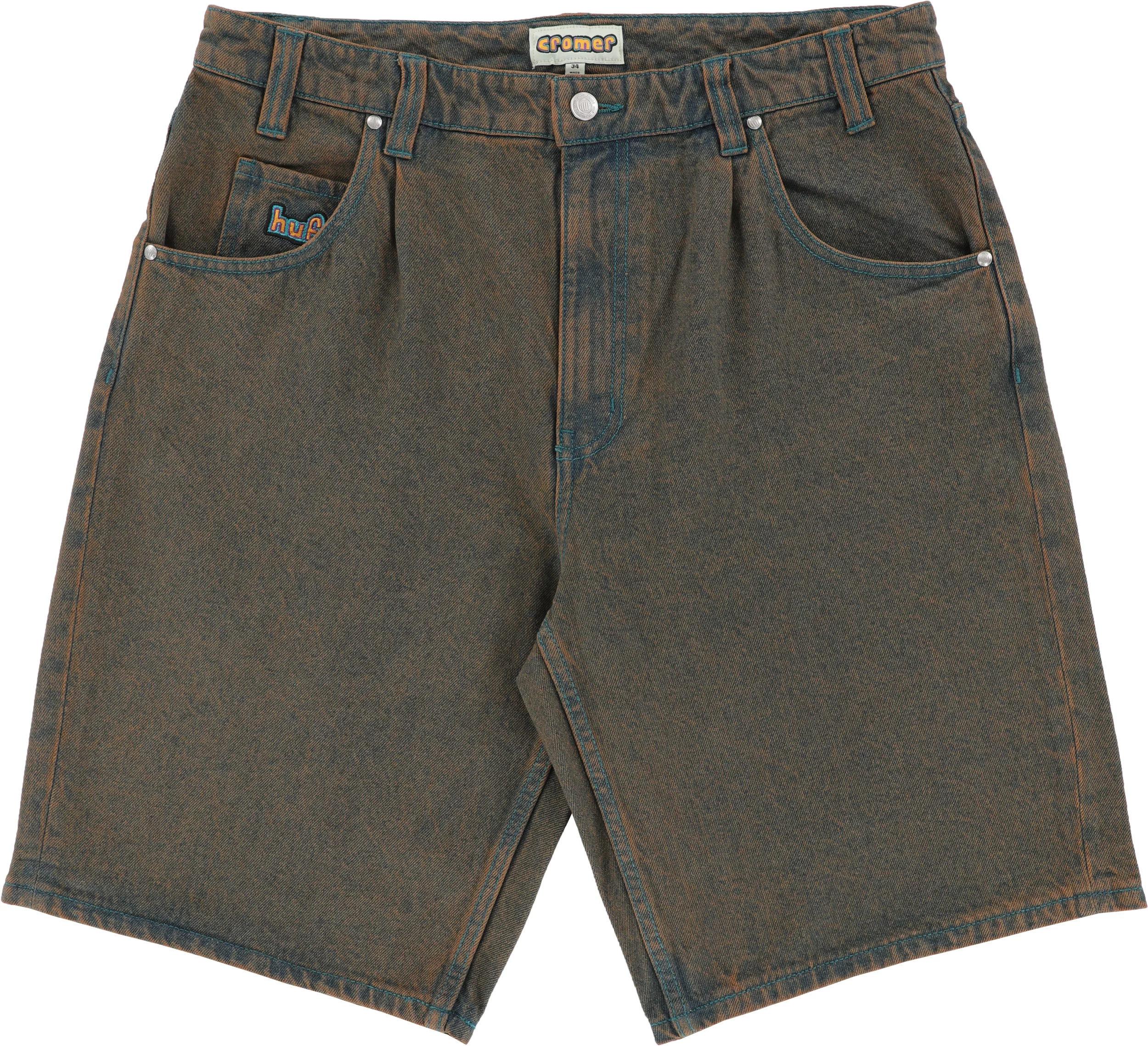 huf-cromer-shorts-burnt-blue.webp
