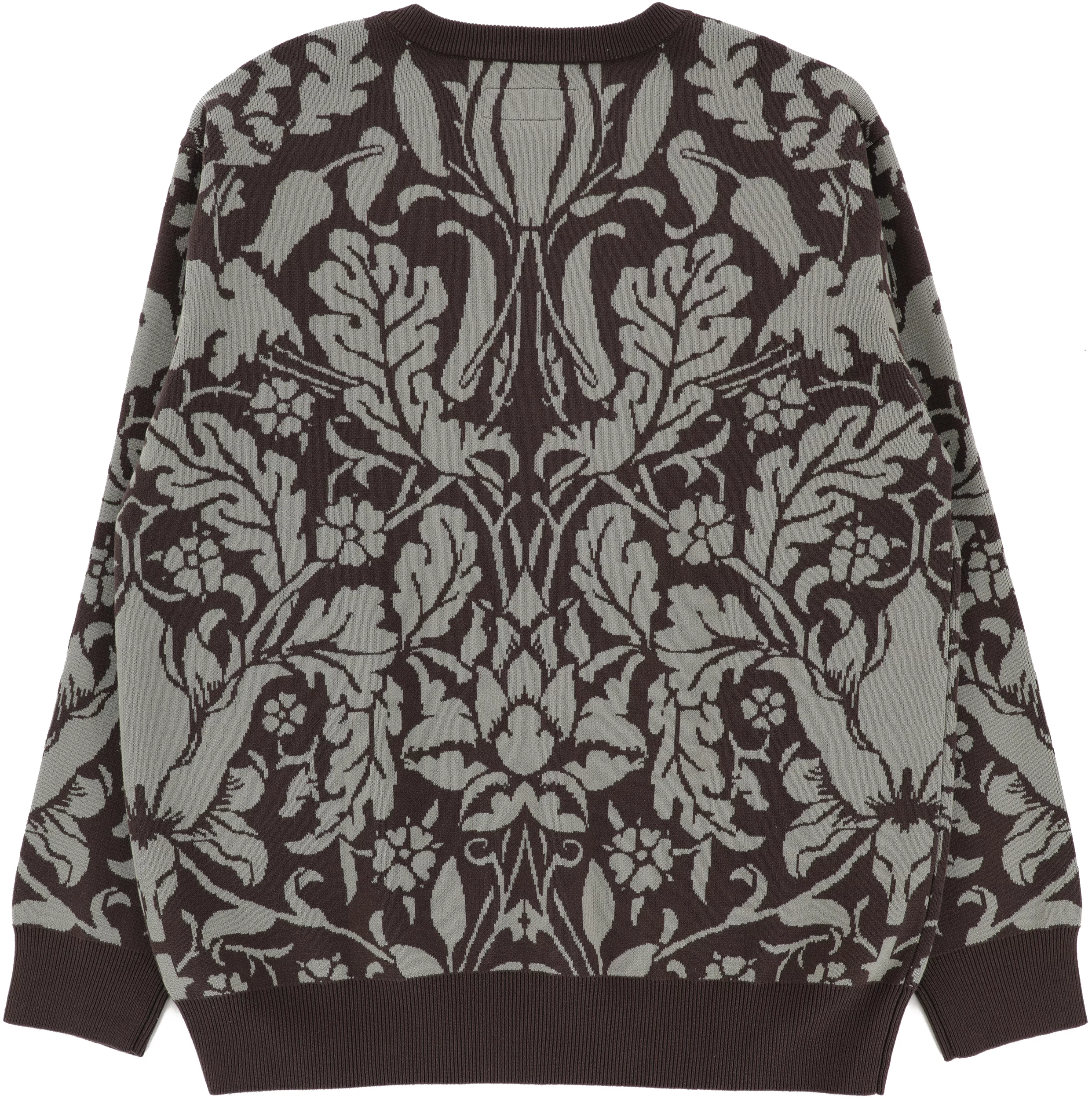 【GX1000】 Jacquard Knit Floral Sweater [Black] GX1000 Jacquard Knit Floral Sweater - brown | Tactics