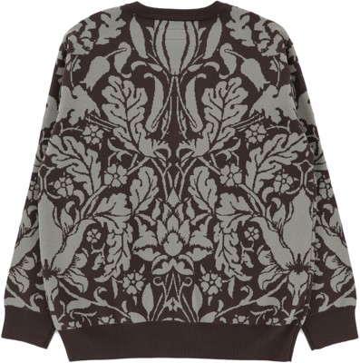 GX1000 Jacquard Knit Floral Sweater - brown | Tactics