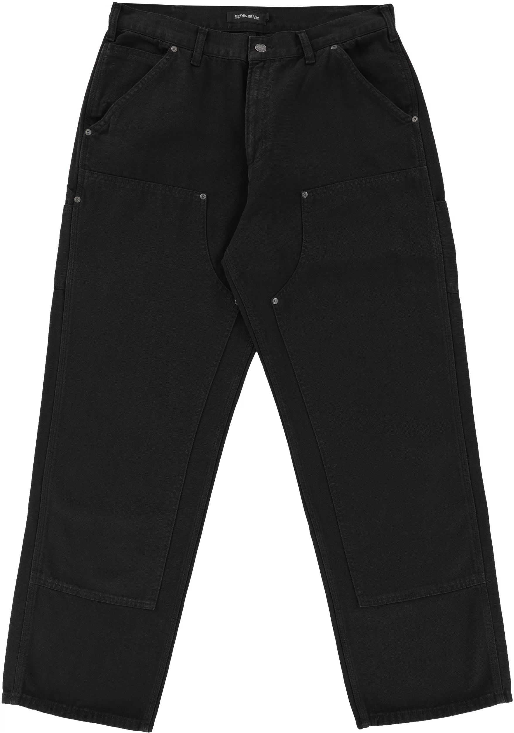 【HI FI FNK】Mode Black Double Knee Pants HI FI FNK】Mode Black Double Knee Pants