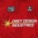 Obey Soccer Jersey - red - front detail