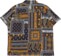 Obey Archie S/S Shirt - navy multi - reverse