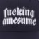 Fucking Awesome Nightmare Snapback Hat - navy - front detail
