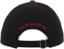 Polar Skate Co. Stroke Logo Strapback Hat - black/red currant - reverse