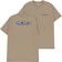 Tactics Throwback Logo T-Shirt - light brown