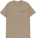 Tactics Throwback Logo T-Shirt - light brown - front