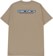 Tactics Throwback Logo T-Shirt - light brown - reverse