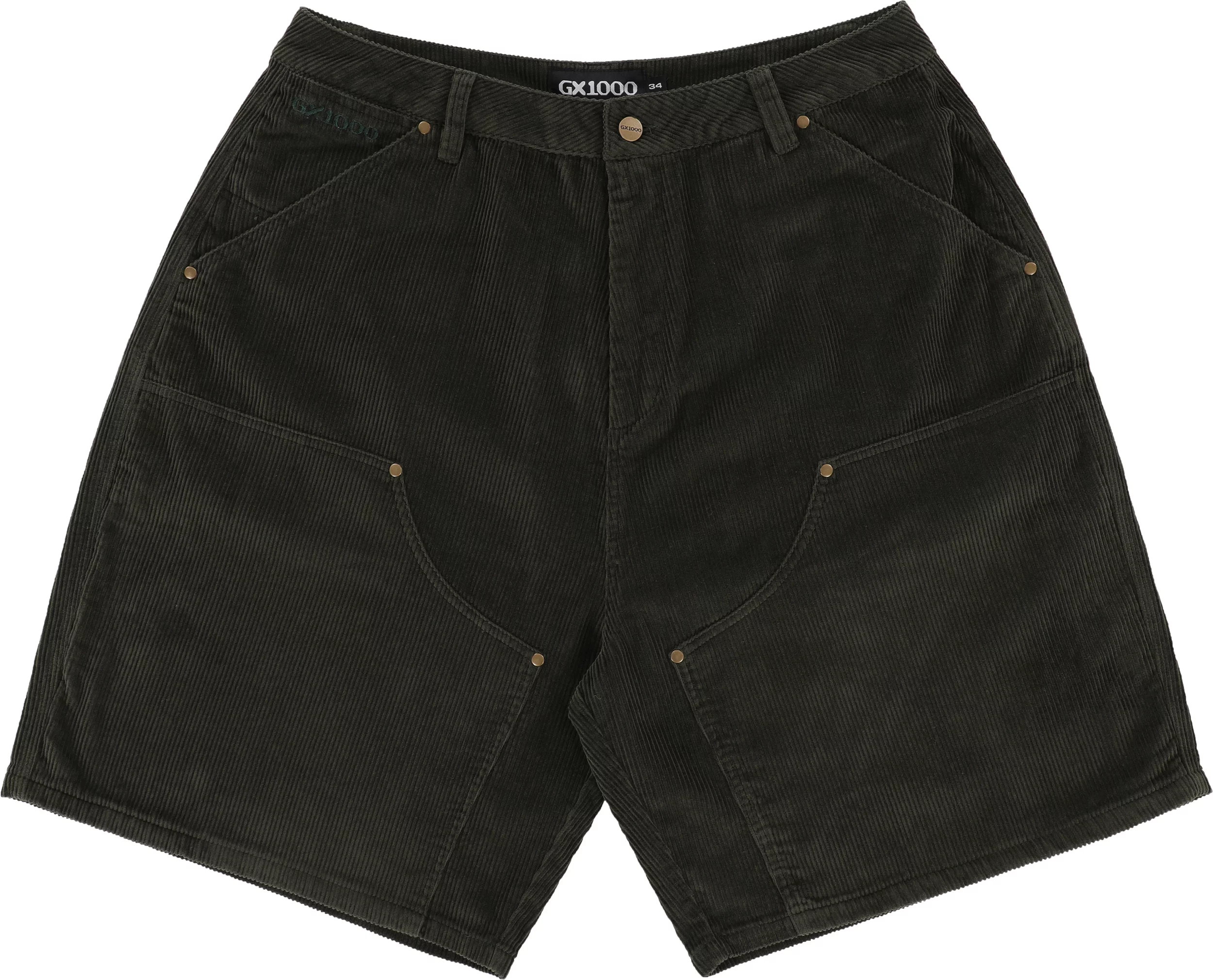 GX1000 Double Knee Corduroy Shorts - dark green | Tactics