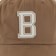 Brixton Big B Adjustable Strapback Hat - pinecone brown twill - front detail