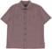 Brixton Cru Micro Plaid Relaxed S/S Shirt - corodovan red