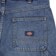 Dickies Women's Carpenter Shorts - rinsed blue fade - reverse detail