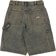 Dickies Women's Carpenter Shorts - yellow fade indigo - reverse