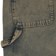 Dickies Women's Carpenter Shorts - yellow fade indigo - side