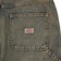 Dickies Women's Carpenter Shorts - yellow fade indigo - reverse detail