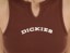 Dickies Women's V-Neck Tank - cappuccino - front detail