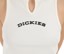 Dickies Women's V-Neck Tank - egret - front detail