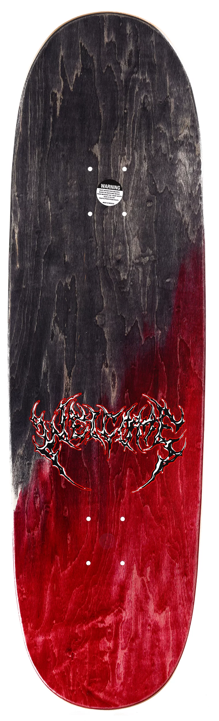 Welcome Diablo 9.5 Boline 2.0 Shape Skateboard Deck - black/red