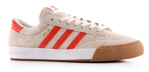 Adidas Nora Skate Shoes - white/orange/gum