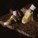 Last Resort AB VM001 - Suede Low Top Skate Shoes - mustard yellow/white - Lifestyle 2