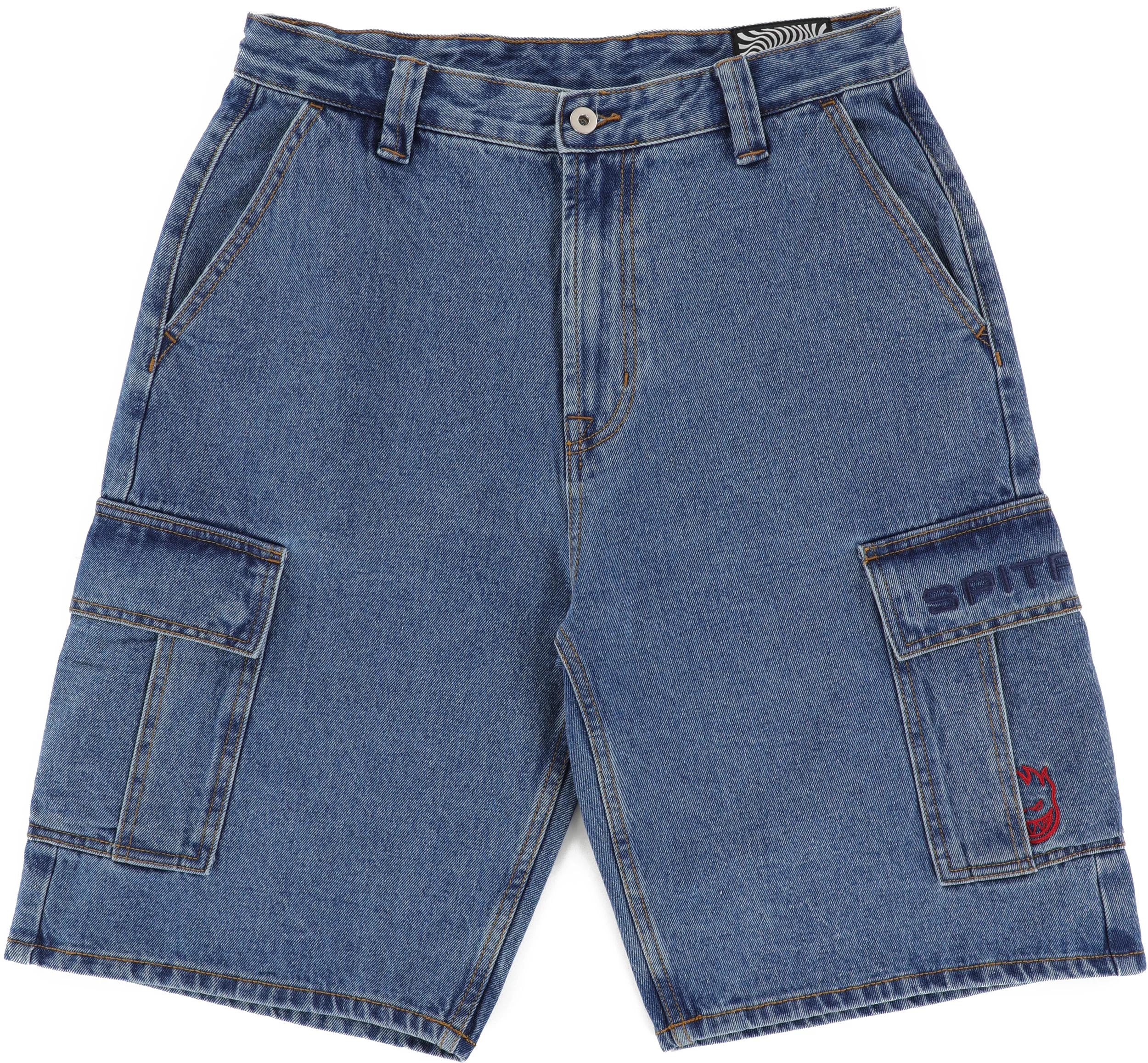 Spitfire Classic '87 Denim Cargo Shorts - light stone wash | Tactics
