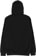 Spitfire Flames Script Zip Hoodie - black - reverse