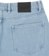 Welcome Linger Baggy Denim Shorts - washed blue - reverse detail