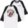 Spitfire Burnout 3/4 Sleeve T-Shirt - white/black