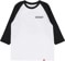 Spitfire Burnout 3/4 Sleeve T-Shirt - white/black - front