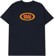 Real Oval T-Shirt - true navy/red-gold