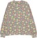 Krooked Painted Flower Waffle Knit Crew Sweatshirt - multi color - reverse