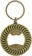 Spitfire Classic Swirl Keychain - antique brass/black