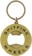 Spitfire Classic Swirl Keychain - antique brass/black - reverse