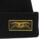 Anti-Hero Stock Eagle Label Cuff Beanie - black/mustard - front detail