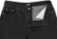 Welcome Immortal Loose Straight Denim Jeans - washed black - open