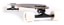 Sector 9 Fractal Rattler 36.0" Complete Longboard - black trucks / white wheels - angle