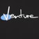 Venture Venture 90s T-Shirt - black/white-blue-black - front detail