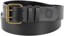 Spitfire Bighead Leather Belt - black pebble grain/antique brass