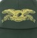 Anti-Hero Basic Eagle Snapback Hat - dark green/yellow - front detail