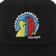 Krooked Mad Back Snapback Hat - black - front detail