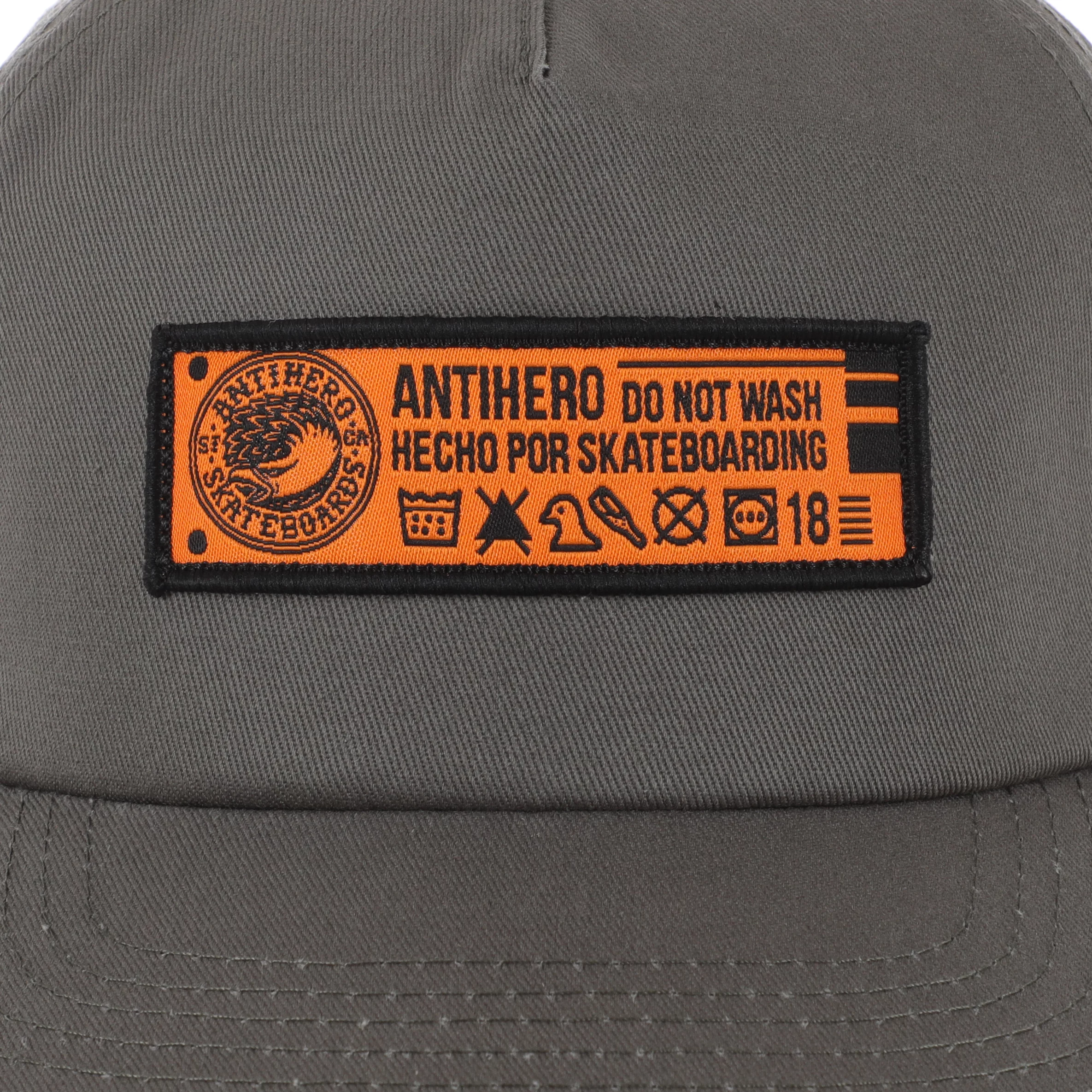 Anti-Hero Hecho Por Skate Snapback Hat - grey | Tactics