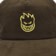 Spitfire Bighead Unstructured Snapback Hat - brown/gold - front detail
