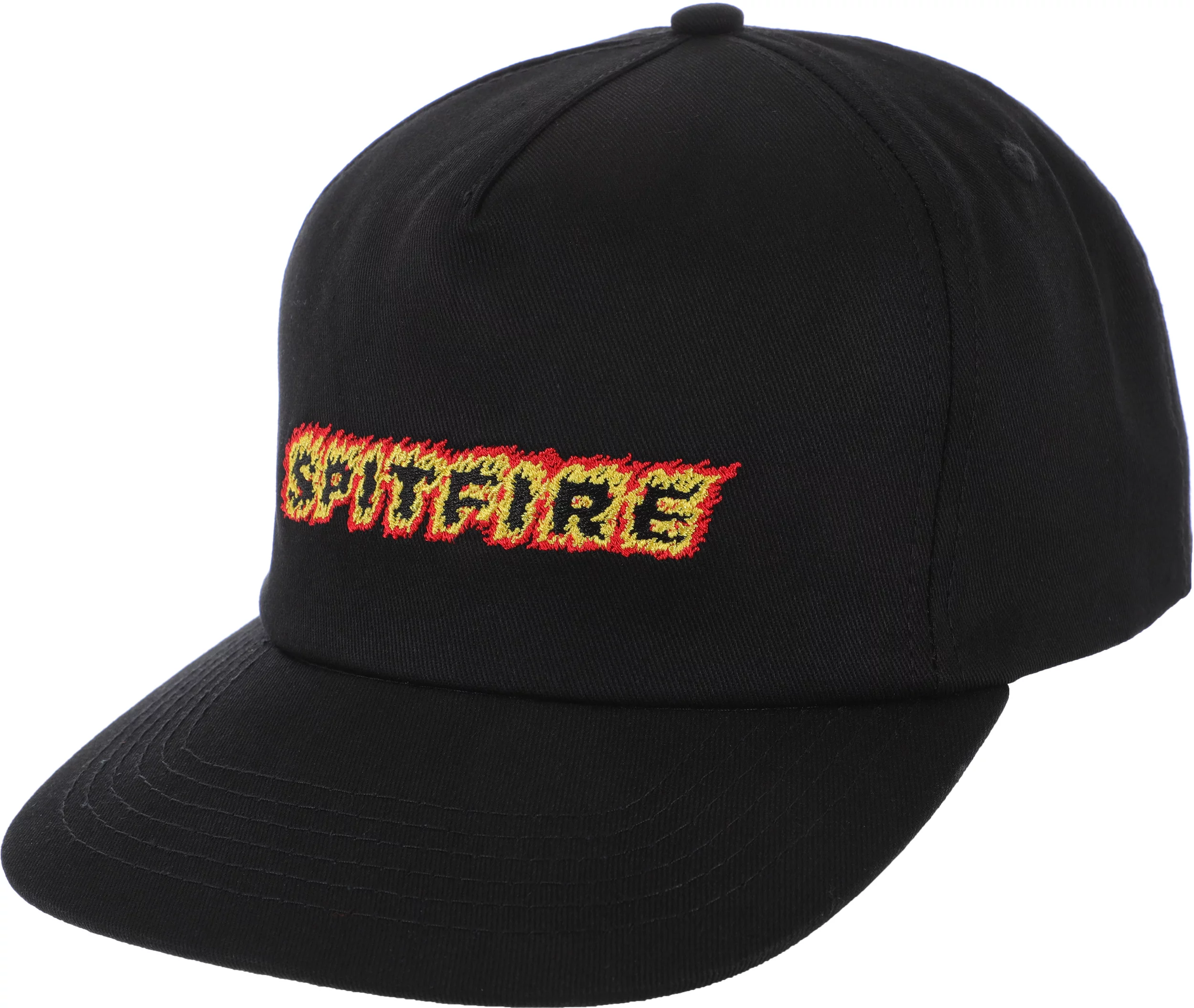 suuuantihero × spitfire cap black Spitfire Flames Script Snapback Hat - black | Tactics
