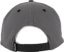 Thunder Bolt Script Snapback Hat - charcoal/black - reverse