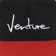 Venture Basic '92 Snapback Hat - black/red - front detail