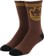 Spitfire Bighead Sock - brown/gold