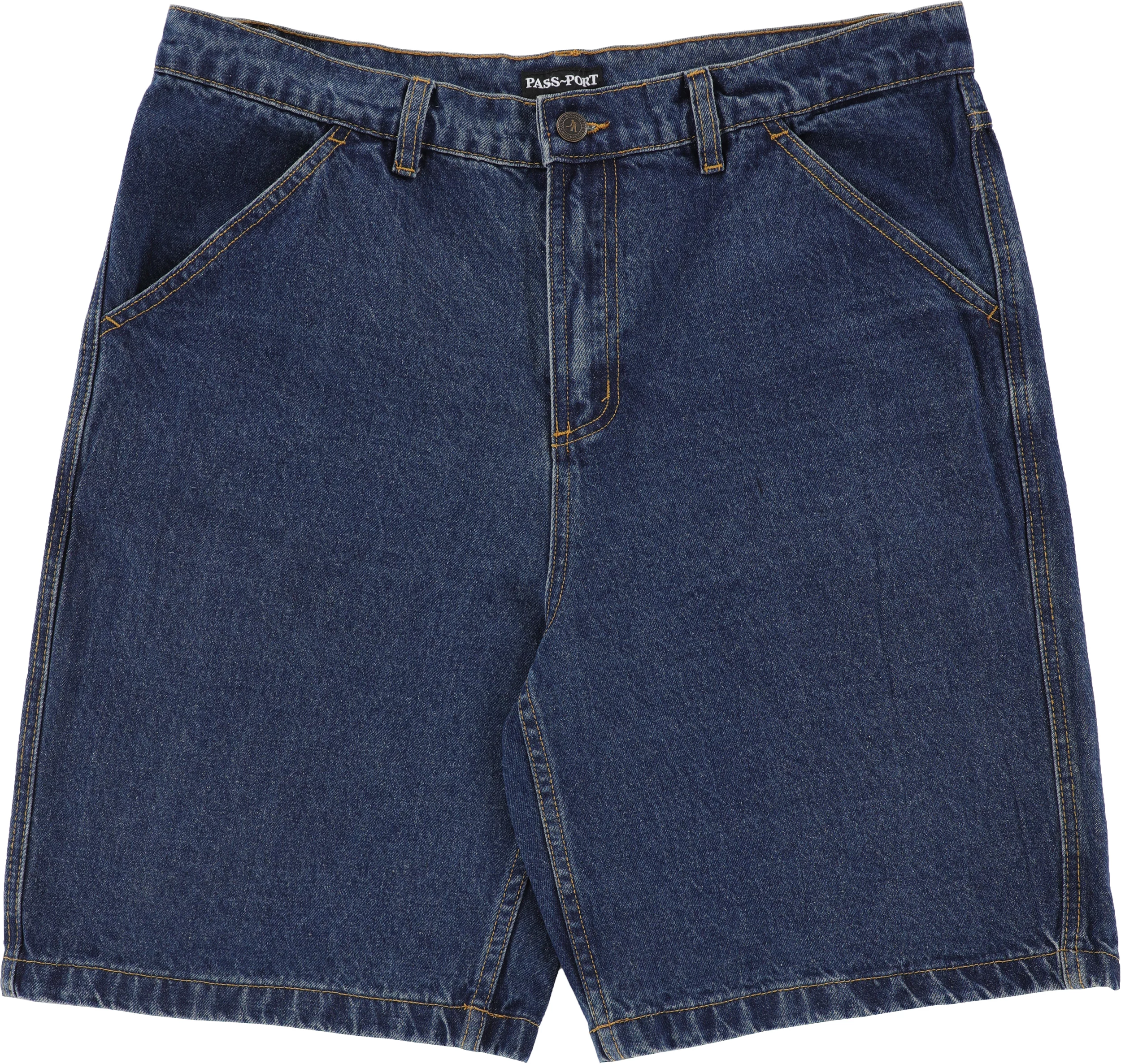 パンツ PASSPORT DENIM SHORTS WASHED BLACK Pass~Port Quandong Workers Club Jean Short - Washed Black