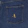 Passport Workers Club Shorts - washed dark indigo - reverse detail 2