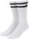 Tactics Icon Sock 3 Pack - striped white - 3